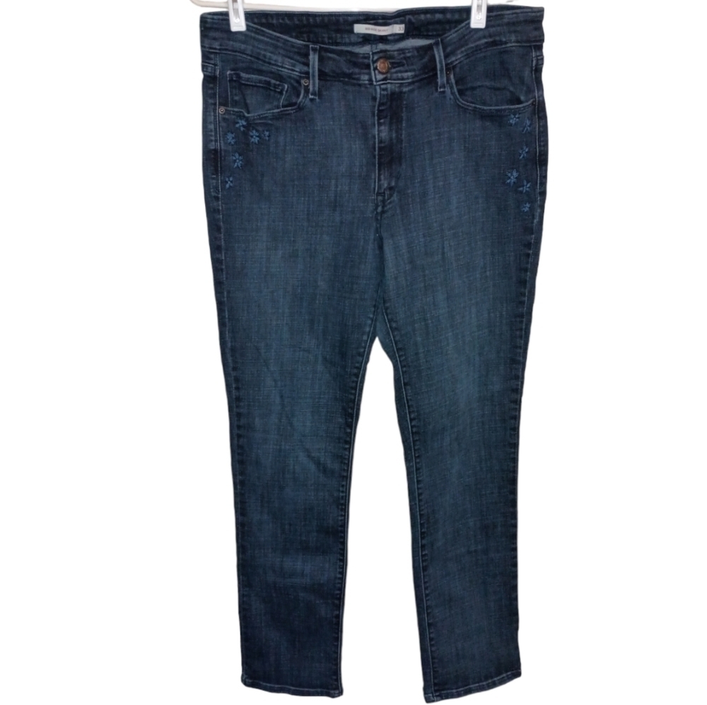 Levi's Mid Rise Skinny Jeans Size 33 - Picture 8 of 9